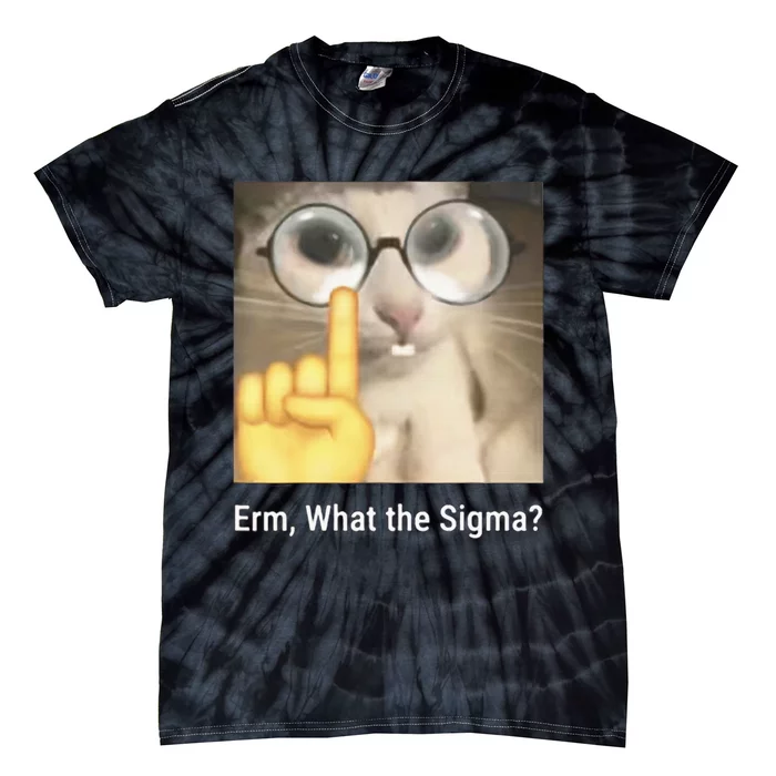 Erm What The Sigma Cat Meme Tie-Dye T-Shirt