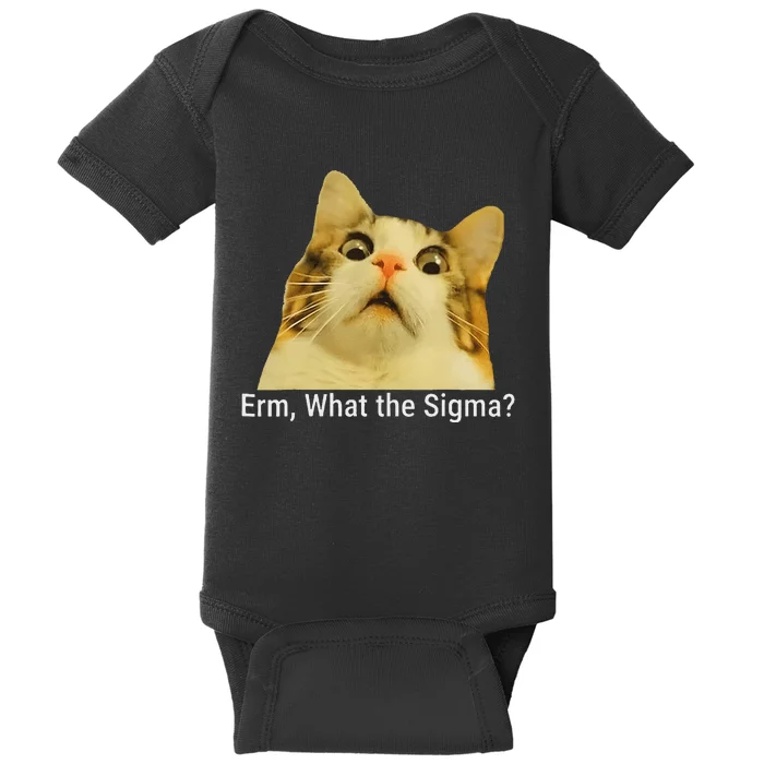 Erm What The Sigma Funny Quote Baby Bodysuit