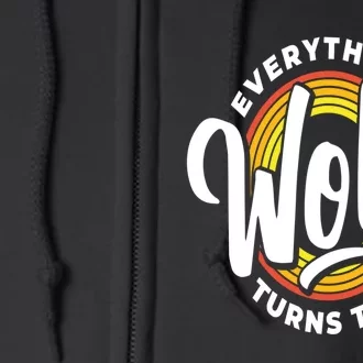 Everything Woke Turns To Shit Unwoke Full Zip Hoodie