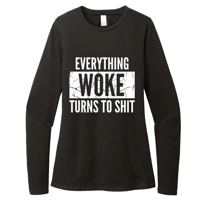 Everything Woke Turns To Shit Womens CVC Long Sleeve Shirt