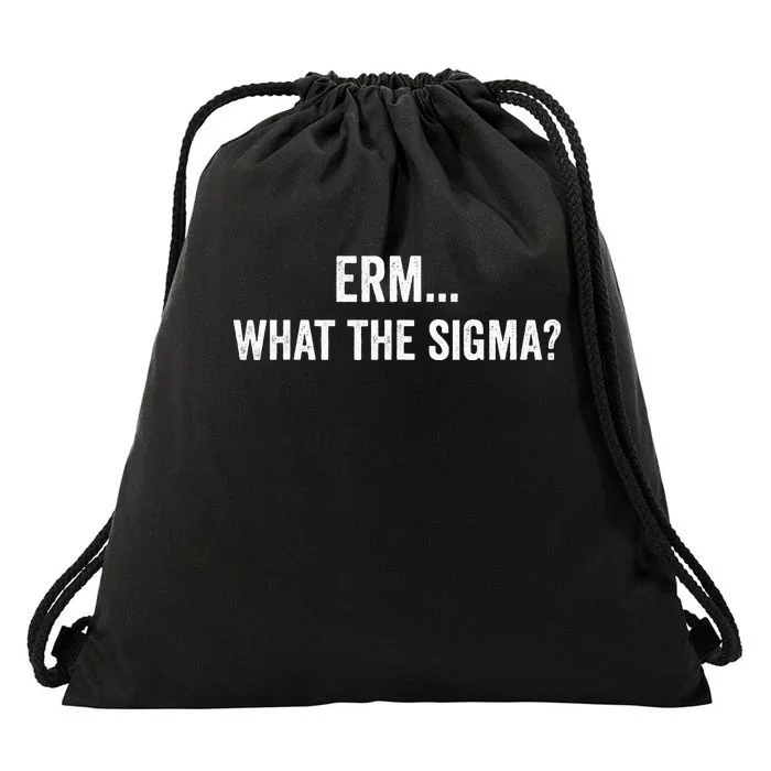 Erm What The Sigma Math Teacher Drawstring Bag