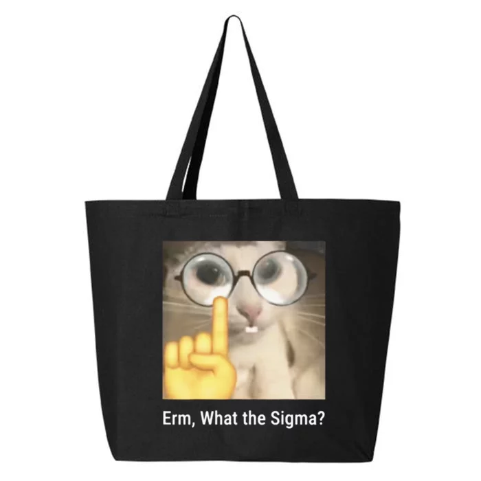 Erm What The Sigma Cat Meme 25L Jumbo Tote