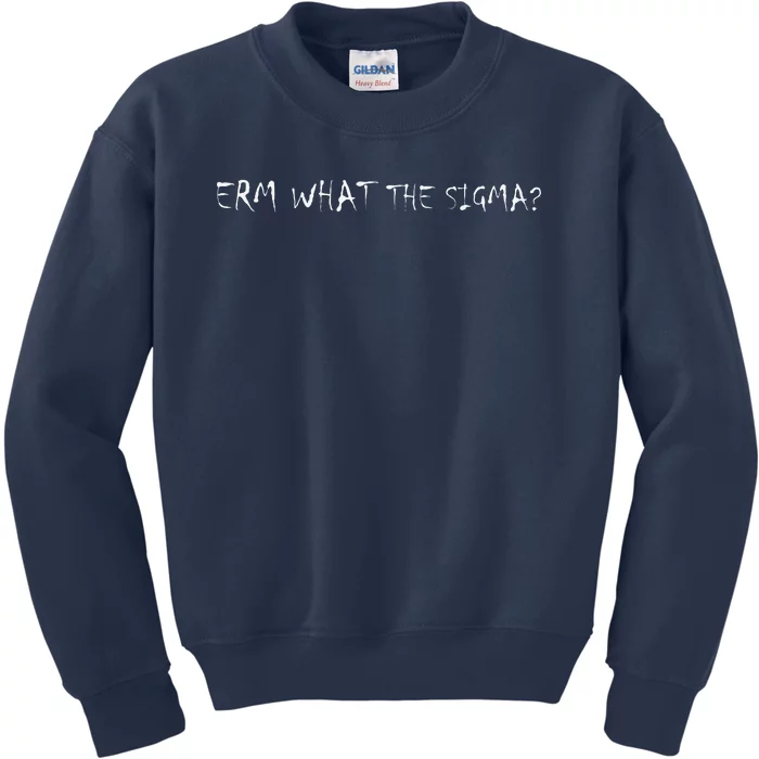 Erm What The Sigma Funny Meme Kids Sweatshirt