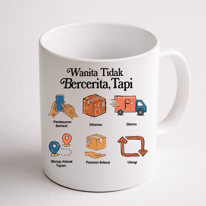 Eros Wanita Tidak Bercerita Tapi Front & Back Coffee Mug