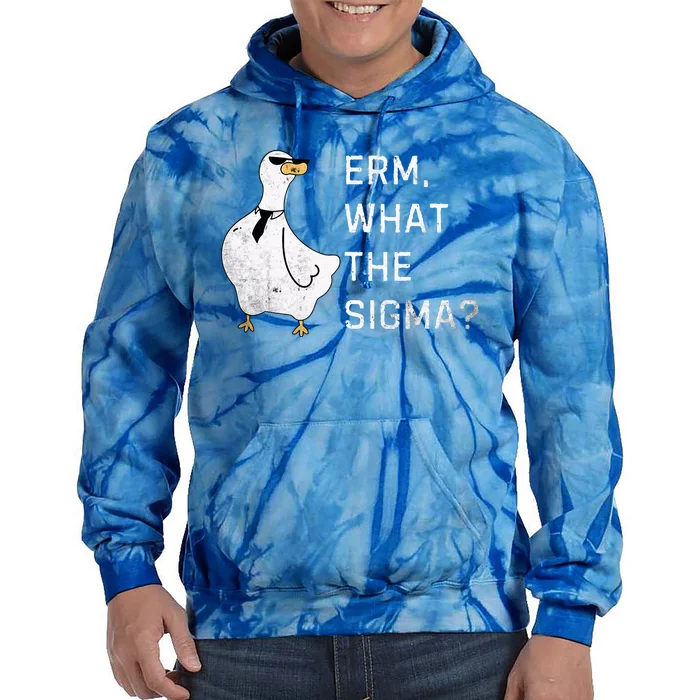 Erm What The Sigma Funny Meme Sigma Tie Dye Hoodie