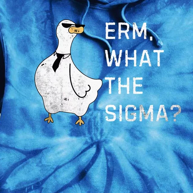 Erm What The Sigma Funny Meme Sigma Tie Dye Hoodie