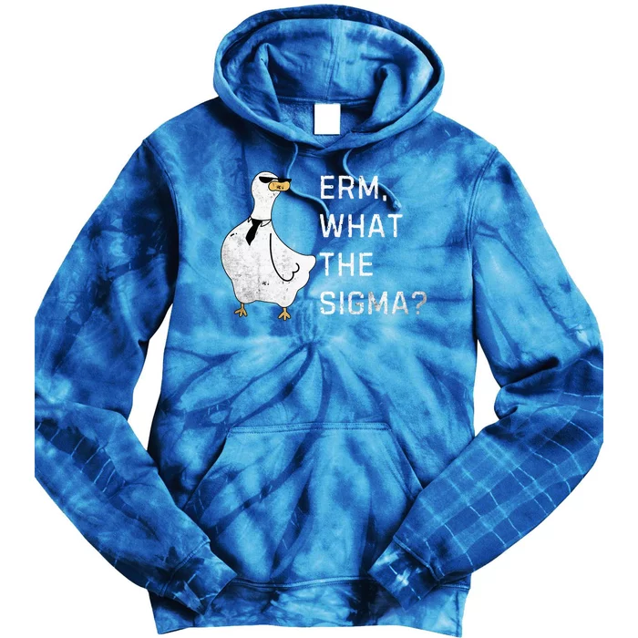 Erm What The Sigma Funny Meme Sigma Tie Dye Hoodie