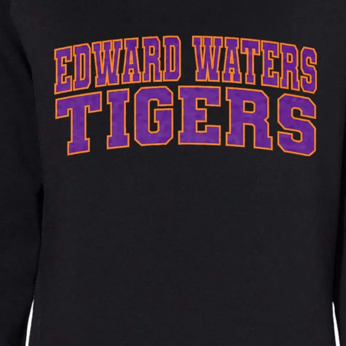 Edward Waters University Tigers Arch01 Womens California Wash Sweatshirt