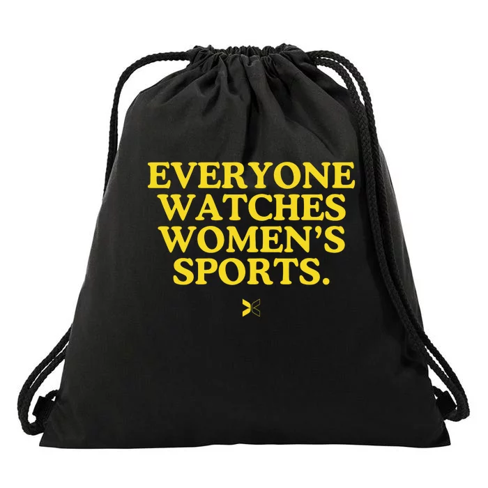 Everyone Watches Women’S Sports Drawstring Bag