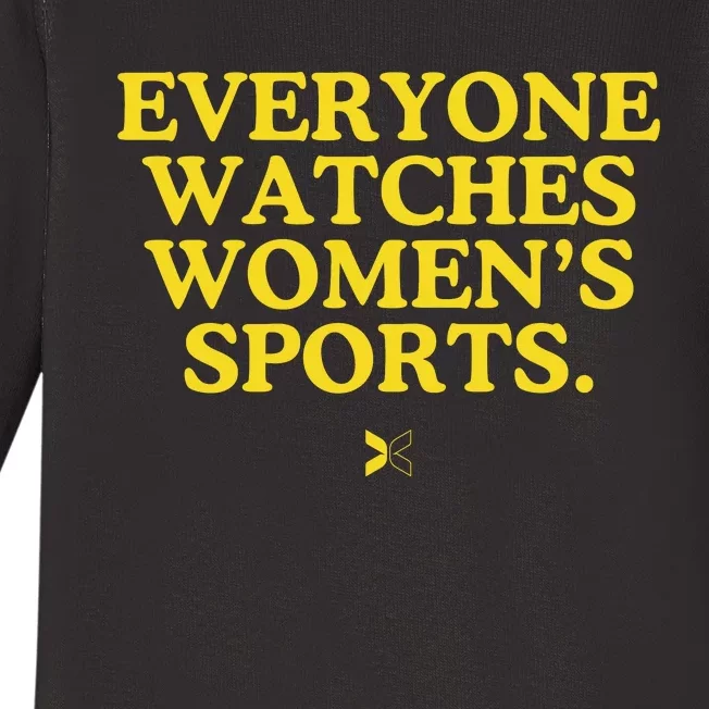 Everyone Watches Women’S Sports Baby Long Sleeve Bodysuit