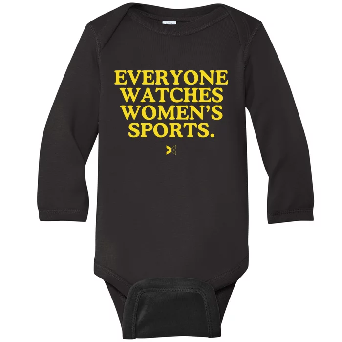 Everyone Watches Women’S Sports Baby Long Sleeve Bodysuit