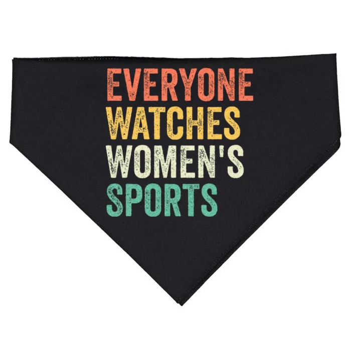 Everyone Watches Women Sports USA-Made Doggie Bandana