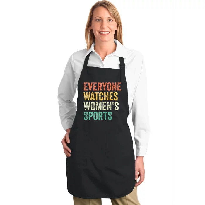 Everyone Watches Women Sports Full-Length Apron With Pocket