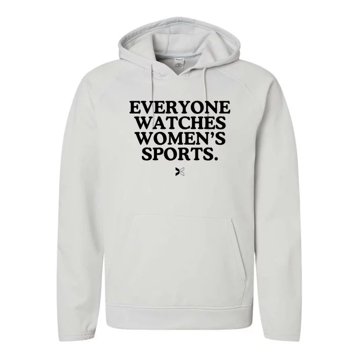 Everyone Watches Women’S Sports Performance Fleece Hoodie