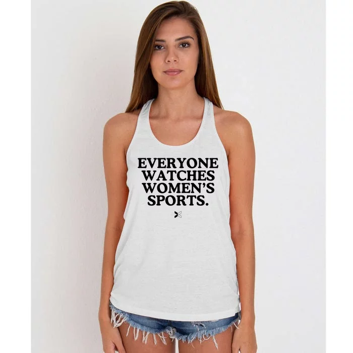 Everyone Watches Women’S Sports Women's Knotted Racerback Tank