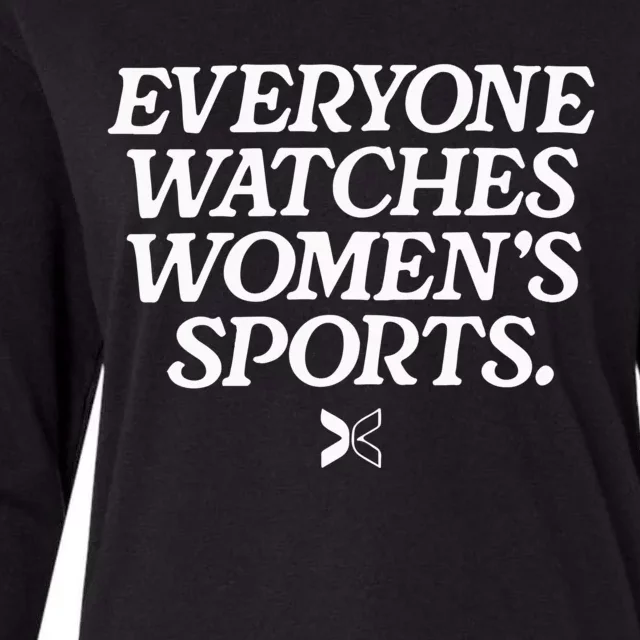 Everyone Watches Women’S Sports Womens Cotton Relaxed Long Sleeve T-Shirt