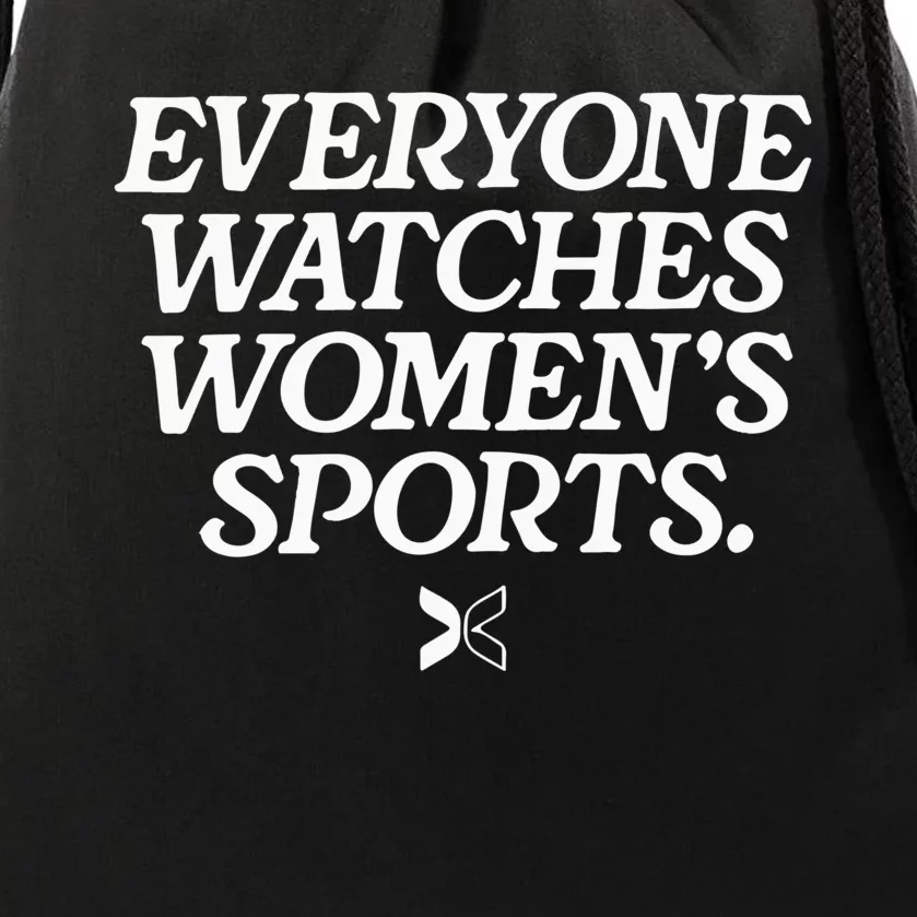 Everyone Watches Women’S Sports Drawstring Bag