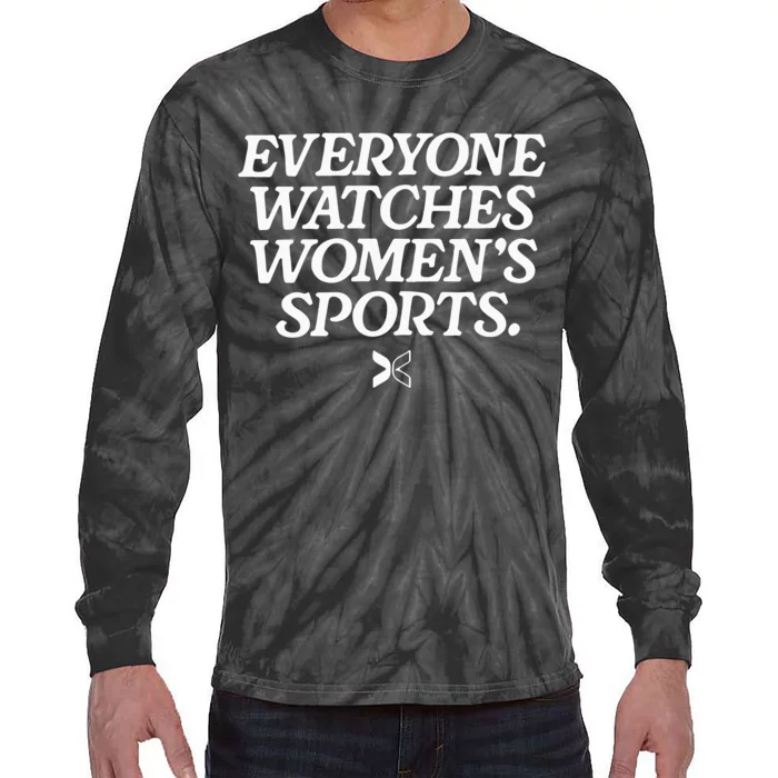 Everyone Watches Women’S Sports Tie-Dye Long Sleeve Shirt