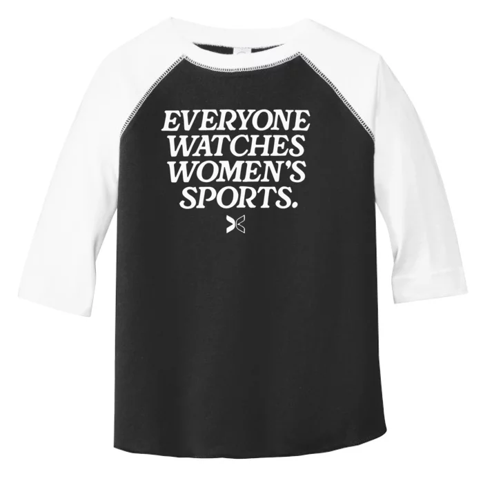 Everyone Watches Women’S Sports Toddler Fine Jersey T-Shirt