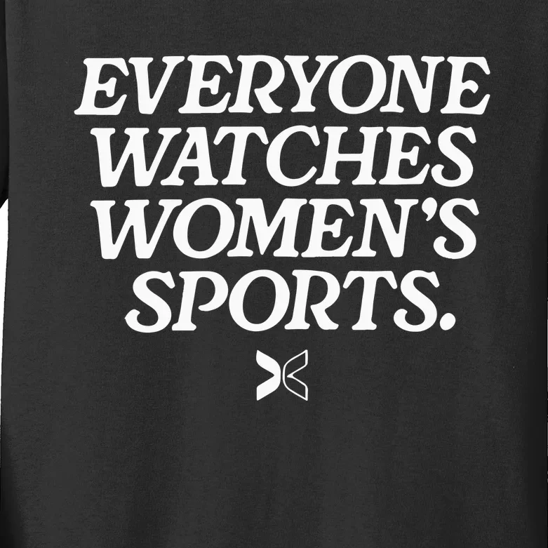 Everyone Watches Women’S Sports Kids Long Sleeve Shirt