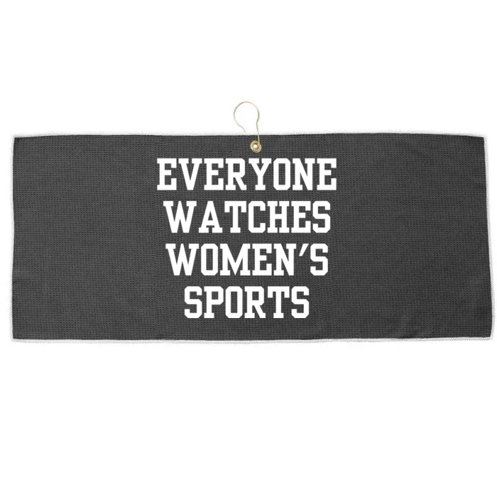 Everyone Watches Women’S Sports Large Microfiber Waffle Golf Towel