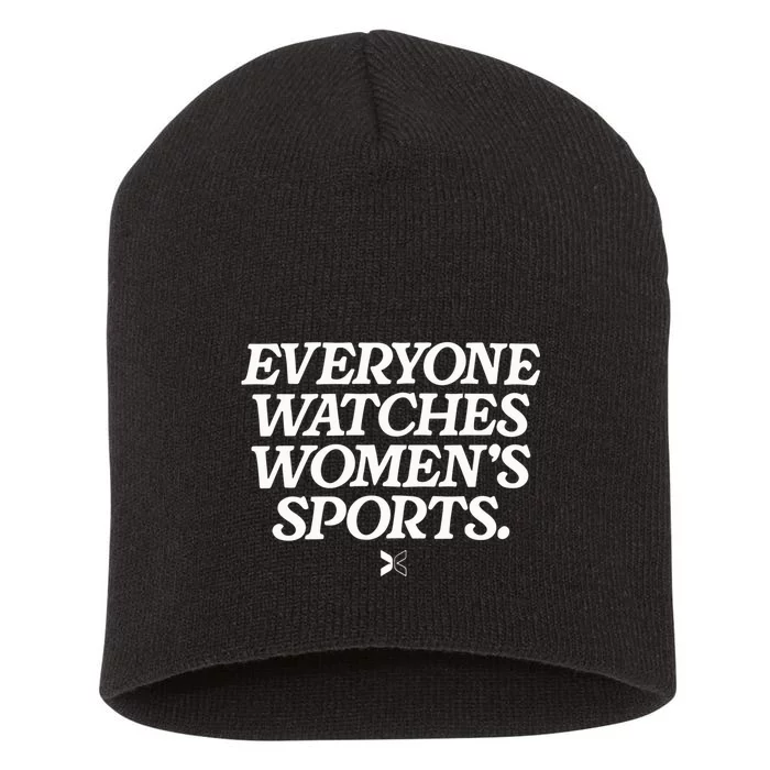 Everyone Watches Women’S Sports Short Acrylic Beanie