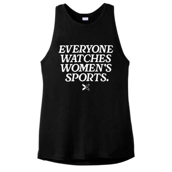 Everyone Watches Women’S Sports Ladies Tri-Blend Wicking Tank