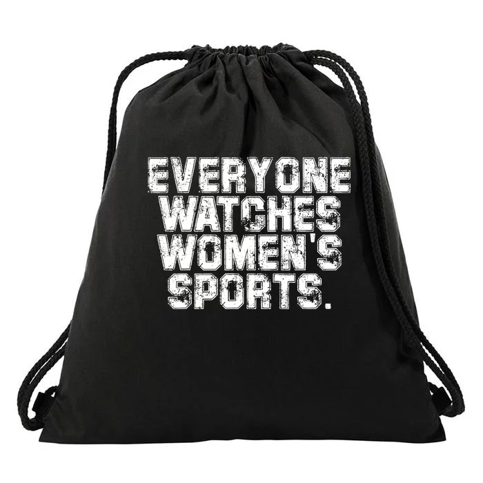 Everyone Watches Women Sports Adult Drawstring Bag