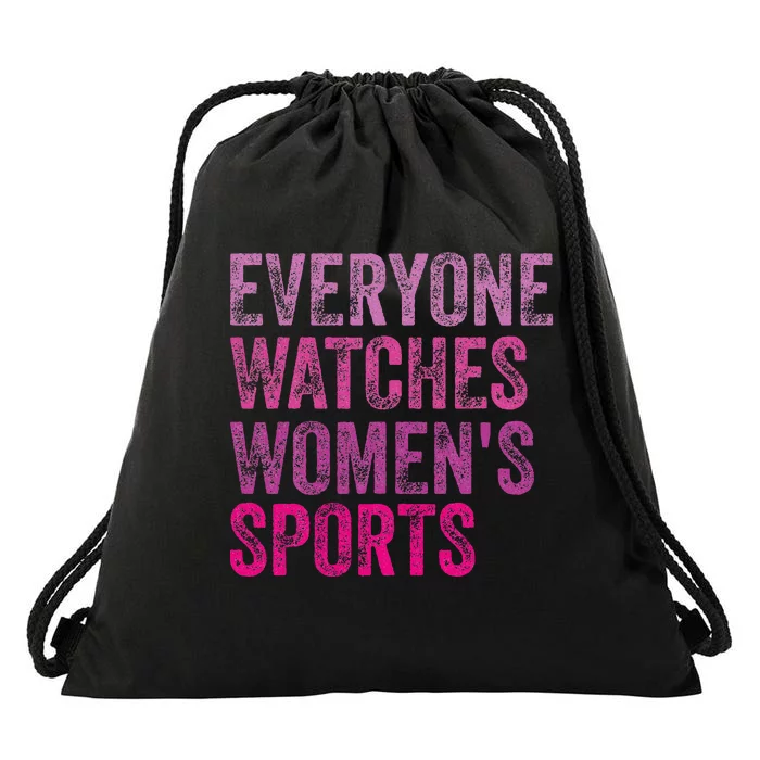 Everyone Watches Women Sports Drawstring Bag