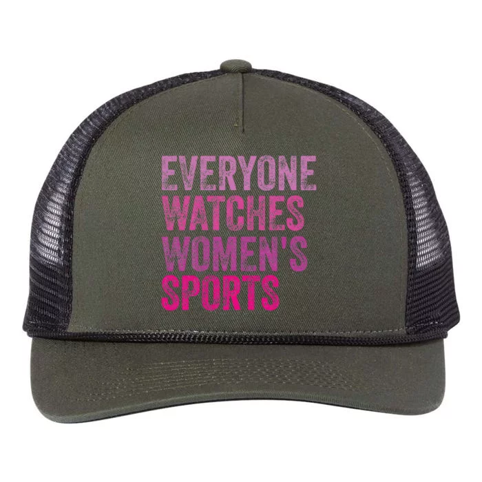 Everyone Watches Women Sports Retro Rope Trucker Hat Cap