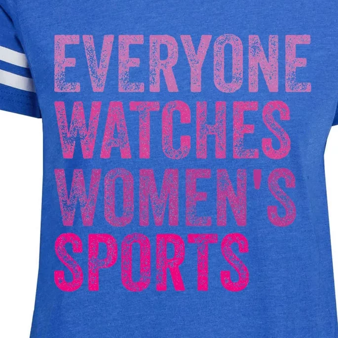 Everyone Watches Women Sports Enza Ladies Jersey Football T-Shirt