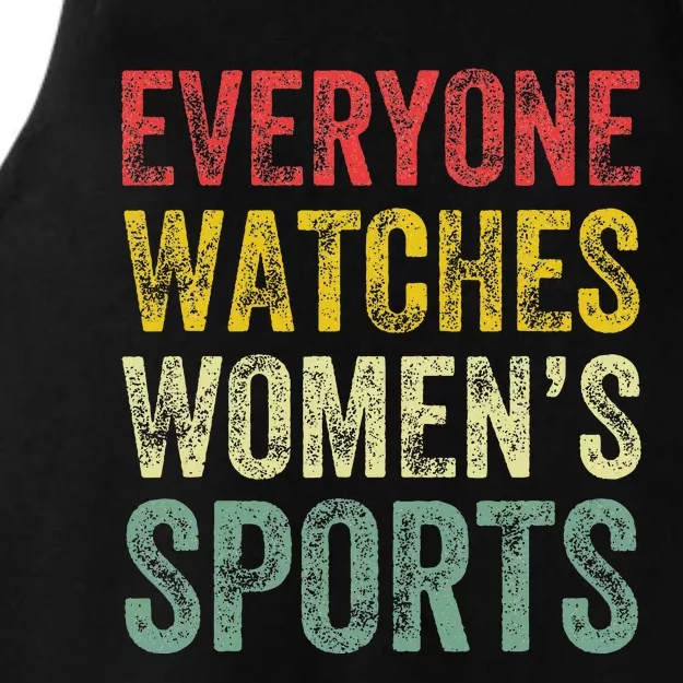 Everyone Watches Women Sports Ladies Tri-Blend Wicking Tank