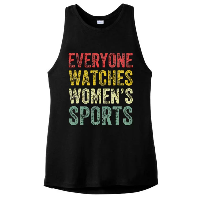 Everyone Watches Women Sports Ladies Tri-Blend Wicking Tank