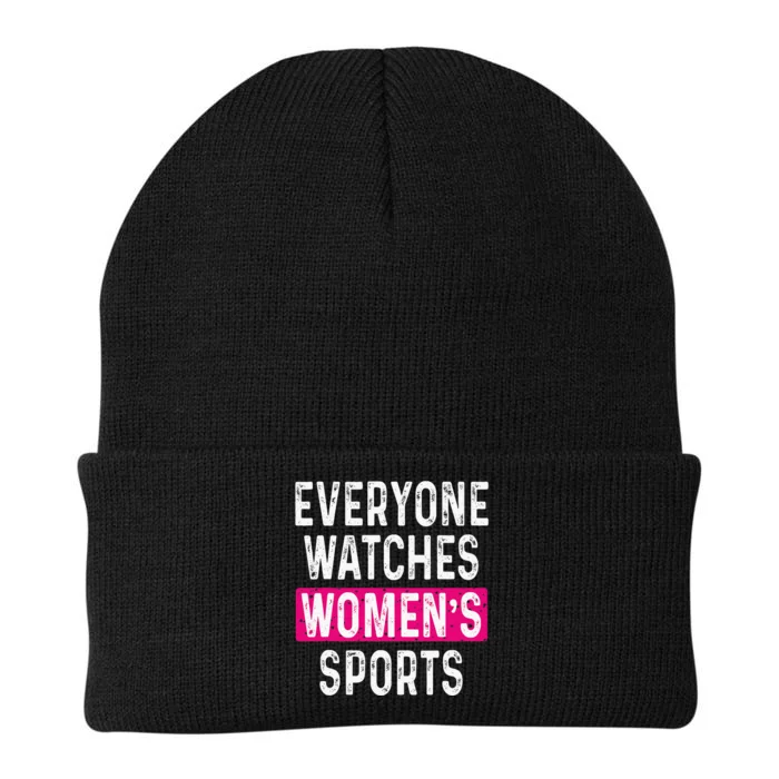 Everyone Watches Women Sports Supports Knit Cap Winter Beanie