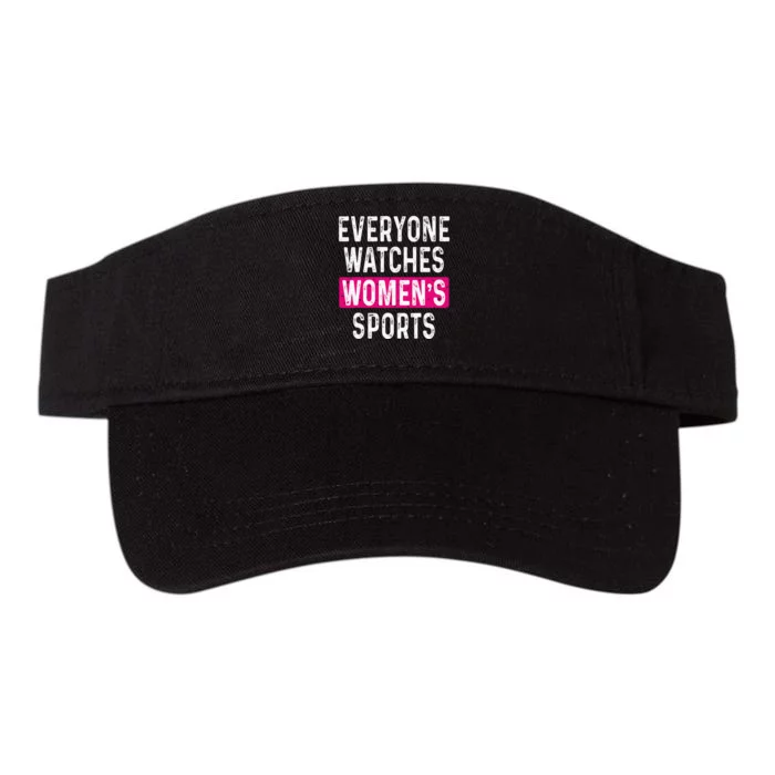 Everyone Watches Women Sports Supports Valucap Bio-Washed Visor