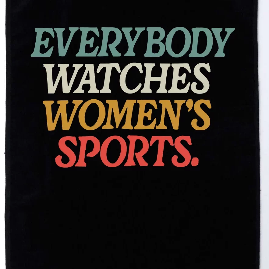 Everybody Watches Women Sports Platinum Collection Golf Towel