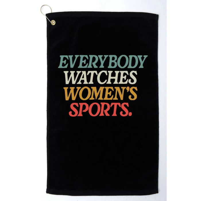 Everybody Watches Women Sports Platinum Collection Golf Towel