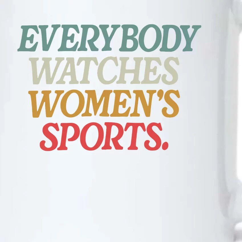 Everybody Watches Women Sports Female Athlete Feminist Black Color Changing Mug