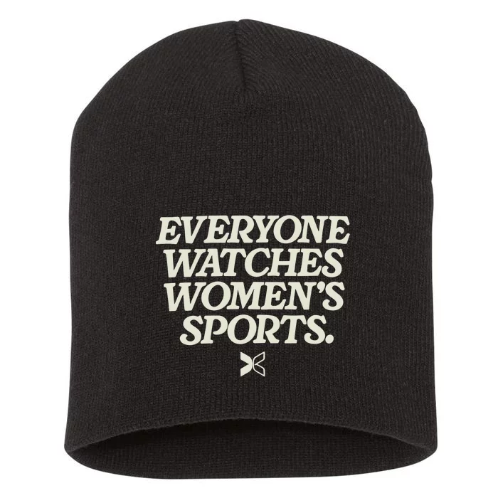 Everyone Watches Women Sports Short Acrylic Beanie