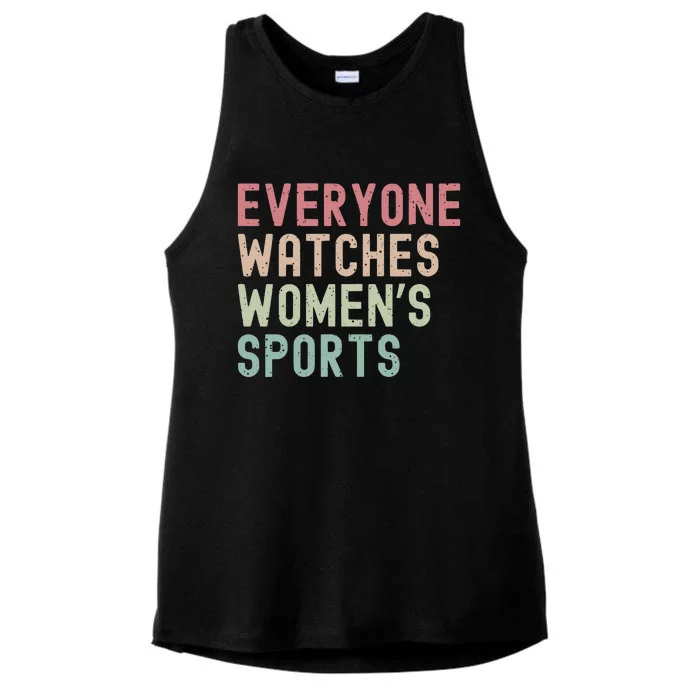 Everyone Watches Women Sports Ladies Tri-Blend Wicking Tank