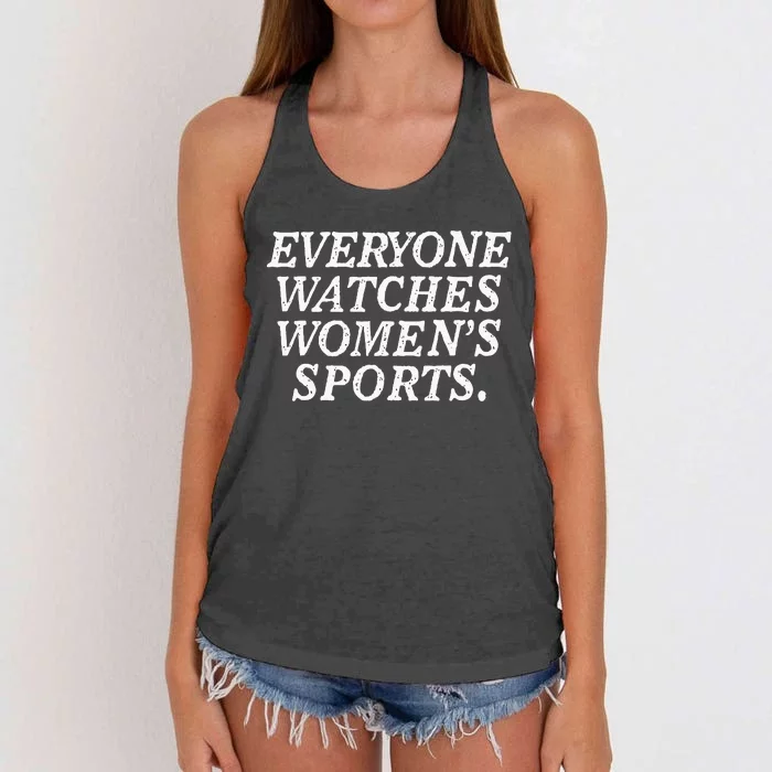 Everyone Watches Women Sports Women's Knotted Racerback Tank