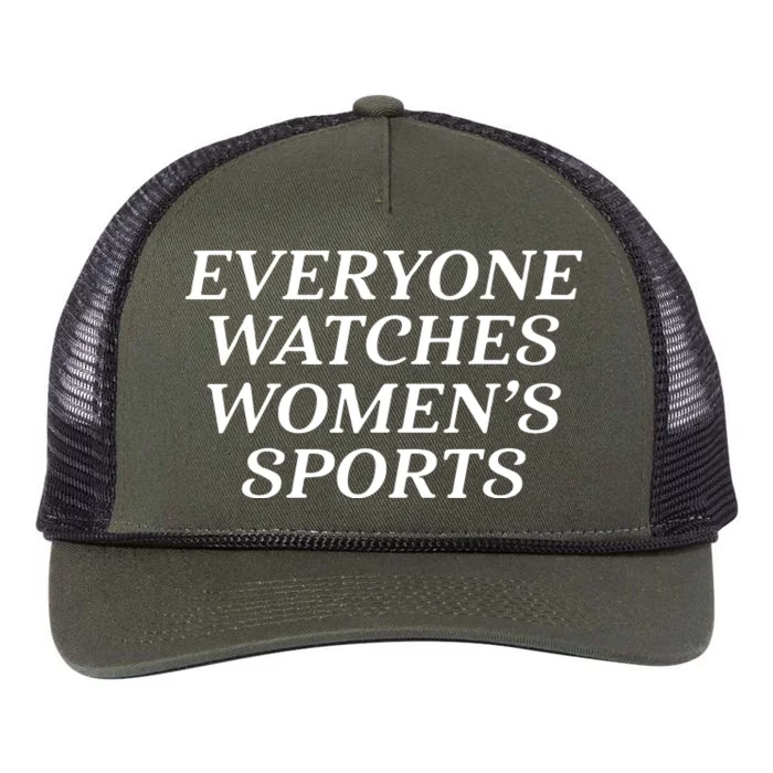 Everyone Watches Women Sports Women Sports Motivational Retro Rope Trucker Hat Cap