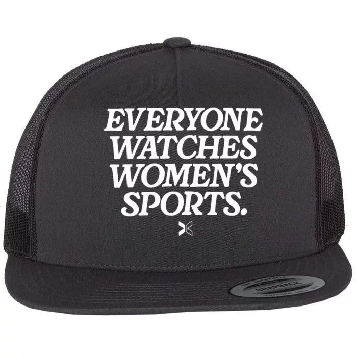 Everyone Watches Women Sports Flat Bill Trucker Hat