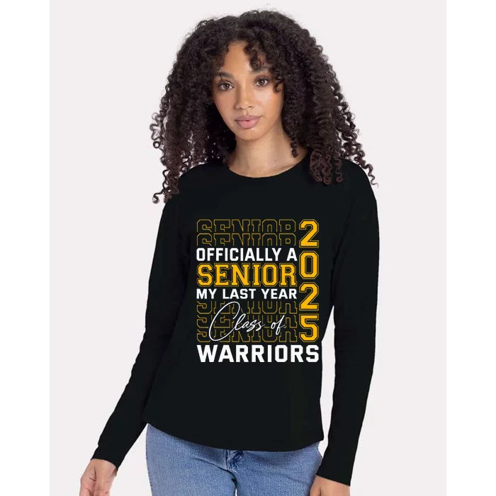 Eastern Wayne Warriors Officially A Senior Womens Cotton Relaxed Long Sleeve T-Shirt