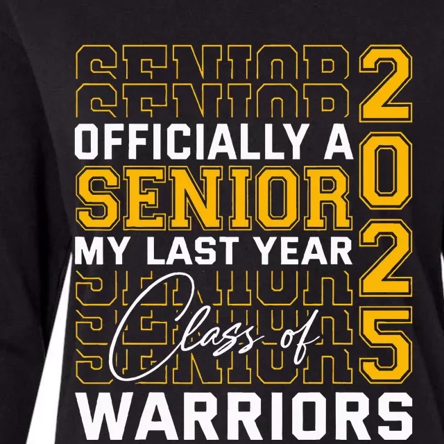 Eastern Wayne Warriors Officially A Senior Womens Cotton Relaxed Long Sleeve T-Shirt