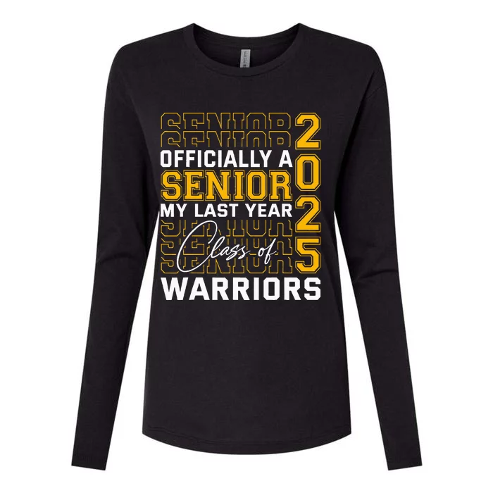 Eastern Wayne Warriors Officially A Senior Womens Cotton Relaxed Long Sleeve T-Shirt