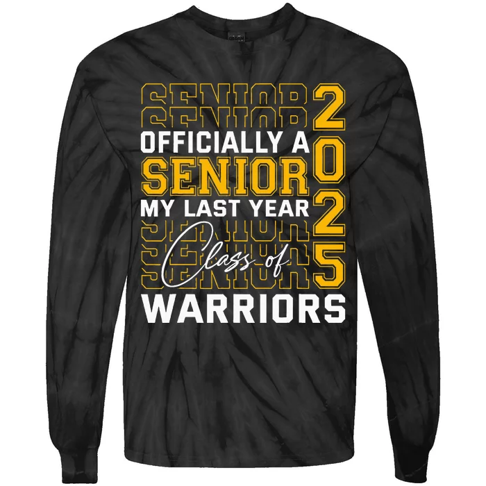 Eastern Wayne Warriors Officially A Senior Tie-Dye Long Sleeve Shirt