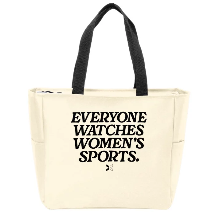 Everyone Watches Women Sports Zip Tote Bag