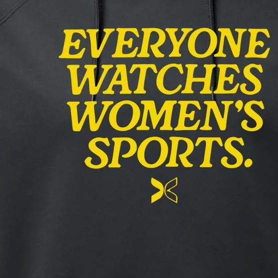 Everyone Watches Womens Sports Performance Fleece Hoodie