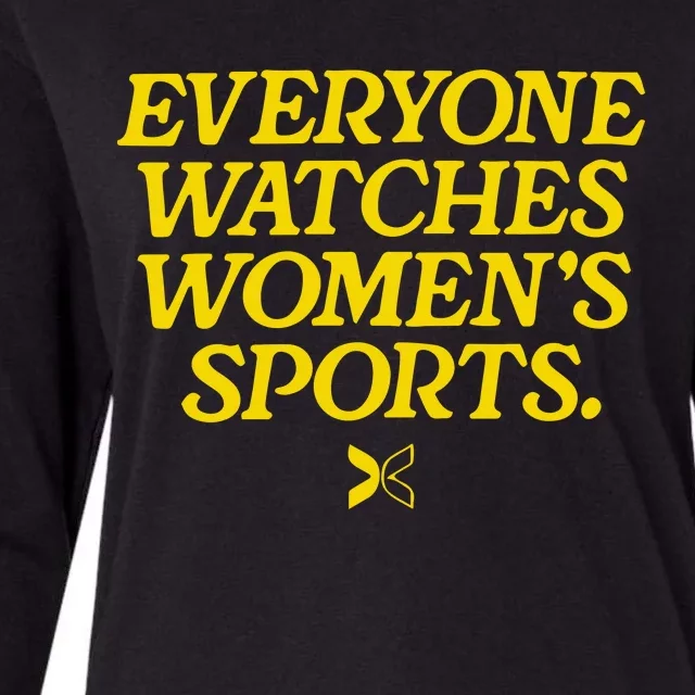 Everyone Watches Womens Sports Womens Cotton Relaxed Long Sleeve T-Shirt